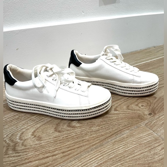 Steve Madden Cruiser Rhinestone Platform Sneaker Size 7 - Picture 2 of 4